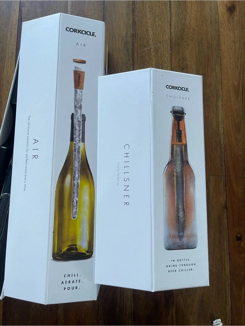 Corkcicle Air Wine chiller wand corkcicle chillsner beer wand and corkcicle set